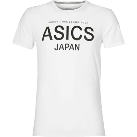 Asics Logo Heren Wit T-Shirt