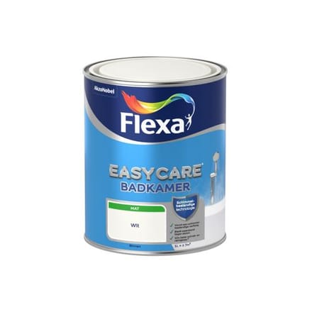 Flexa Easycare Keuken- En Badkamerverf - Mat - Wit - 1l
