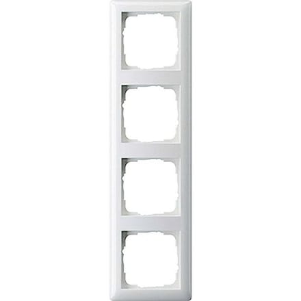 GIRA 021403 Frame 4-voudig System 55, Standaard 55 Zuiver wit (glanzend) 1 stuk(s)
