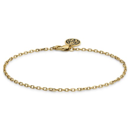 Essentials | 2 mm Goudkleurige Armband met Kabelschakels