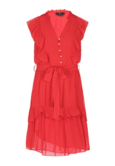 Faina Jurk Dames rood