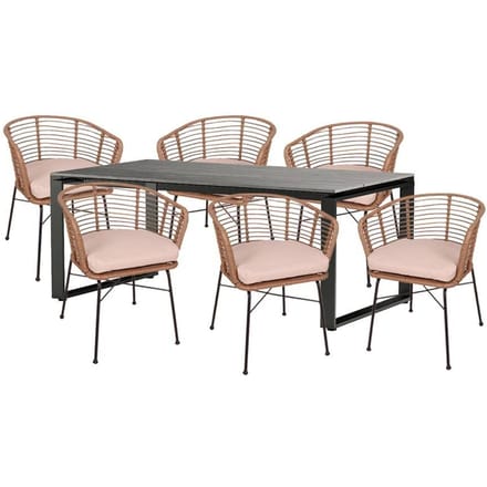 Tuinset Turion met 6 tuinstoelen Illamis | NADUVI Collection