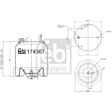 Veerbalg, luchtvering FEBI BILSTEIN 174367