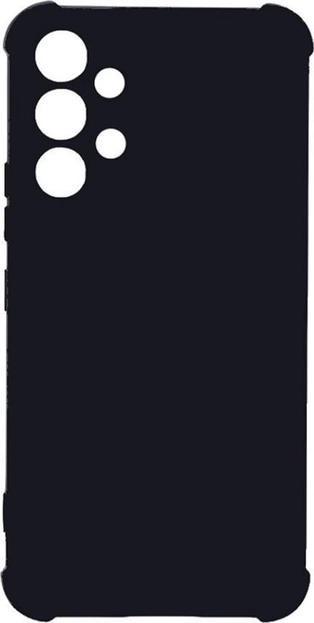 Shockproof Flexibele achterkant Silicone hoesje zwart Geschikt voor: Samsung Galaxy A23