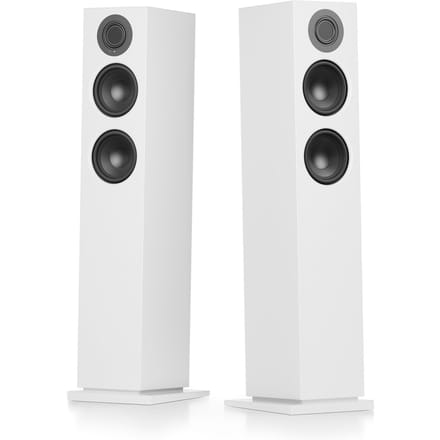 Audio Pro A48 Smart Multiroom Vloerstaande Speakers – 2x130W – BMR Tweeters – Wifi & Bluetooth Streaming – Wit