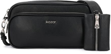 Practical leather handbag with purse
