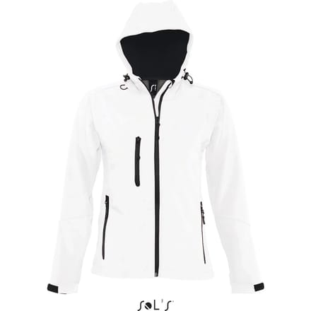 SOL'S Women´s Hooded Softshell Jacket Replay L849 - White - S