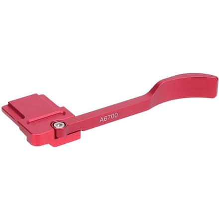 Camera Duimhandgreep Opvouwbare Aluminiumlegering Camera Flitsschoen Duimsteun voor A6700 Grijs rood