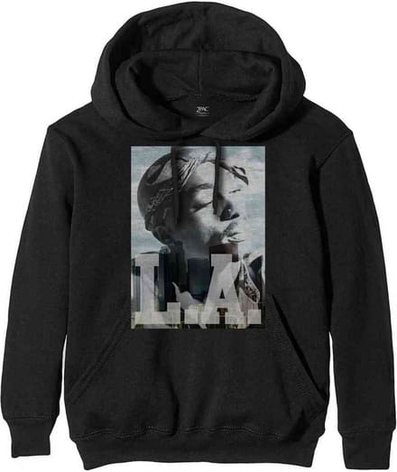 Tupac - LA Skyline Hoodie/trui - S - Zwart
