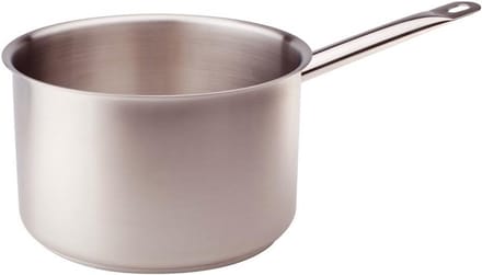 Diepe Braadpan Roestvrij Staal met Steelhandvat 18 cm