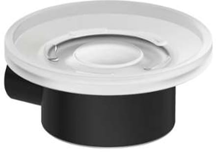 Kludi Vela R - Zeepschaal met houder, glas/matzwart 5898539