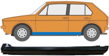 Volledige dorpel voor Volkswagen Golf 1 1974-1985 / Links