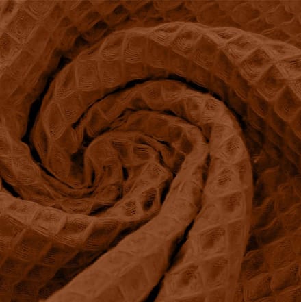 BINK Bedding Stof Katoen Wafel Caramel per meter