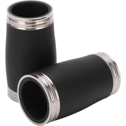 2 STUKS Klarinet Stembuis Bb Sopraan Stemfluit Klarinet Vat Vervangende Accessoires 58MM black