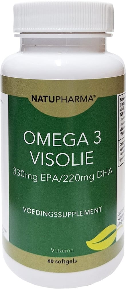Natupharma Omega 3 visolie (330mg EPA/220 mg DHA) 60caps