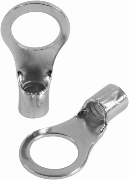 14049, 6-10mm2, M10, 25 stuks ringkabelschoenen, zilver