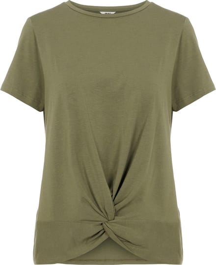Object T-shirt Objstephanie S/s Top Noos 23034453 Deep Lichen Green Dames Maat - XS