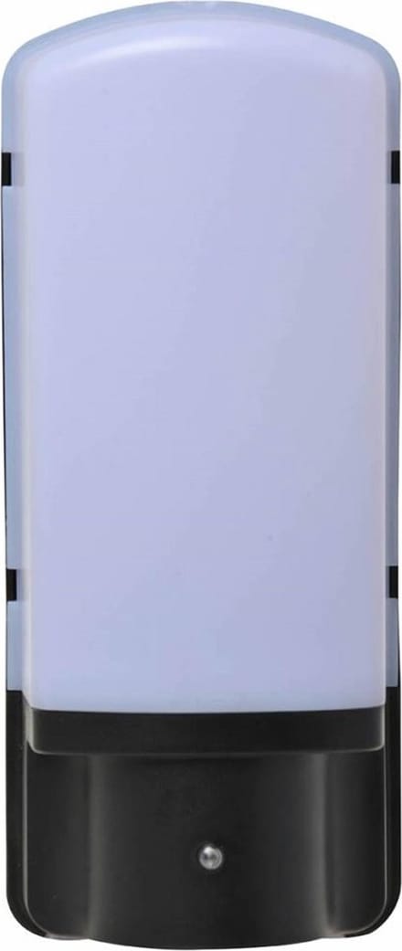 Wandlamp zwart - E27 fitting - 1 stuk - IP44 met donker sensor en kunststof afwerking