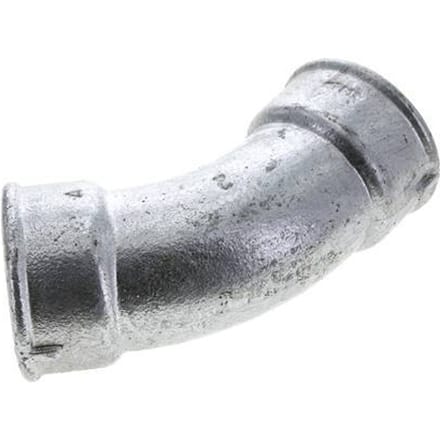 45° L-Koppeling Fitting Rp2'' Binnendraad Gietijzer 25bar