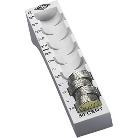 WEDO Muntgleuf voor 50 cent, lichtgrijs