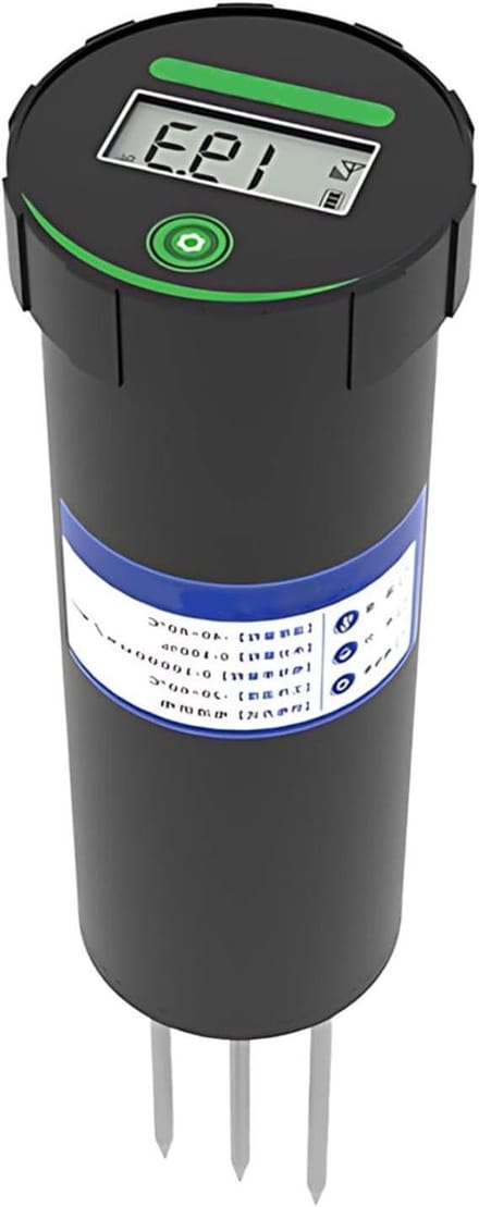 Draagbare Grondmeter - Digitale Bodemtester - Planten Verzorgen - LCD Display - 185 cm - Zwart