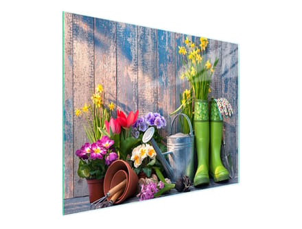 TMK ArtDeko Serie - Glazen Snijplank - 52x30 cm - Hittebestendig - Antislip Silicoon