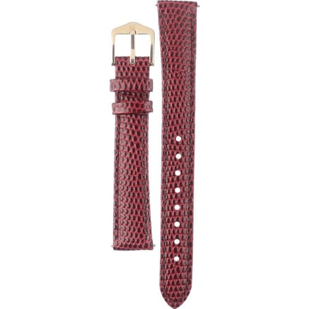 Hirsh Horlogeband Rainbow Wijnrood - Leer - 14mm
