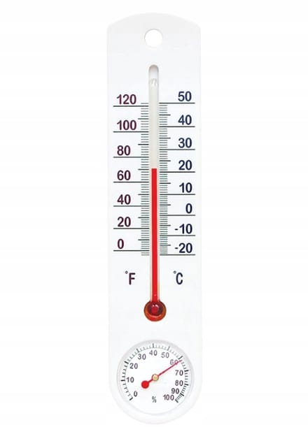 Browin - Binnen Thermometer - Hygrometer - Wit - 25cm