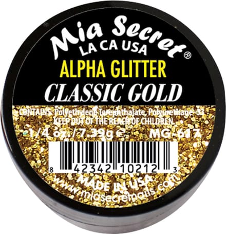 Alpha & Dust Glitter Acrylpoeder Classic Gold