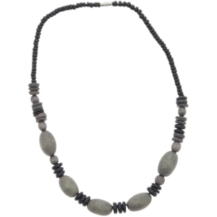 Behave – Korte ketting met ovale kralen – Etnische look – 44 cm
