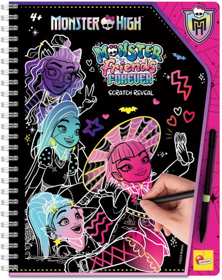 Lisciani - Monster High - Scratchboek - Monster friends forever scratch