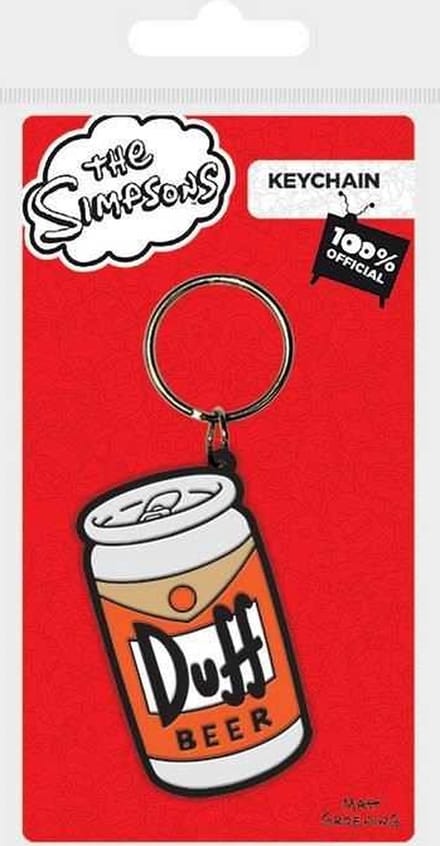 The Simpsons - Duff Rubber Sleutelhanger