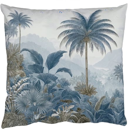 Sierkussens - Kussentjes Woonkamer - 60x60 cm - Jungle - Modern - Blauw - Groen