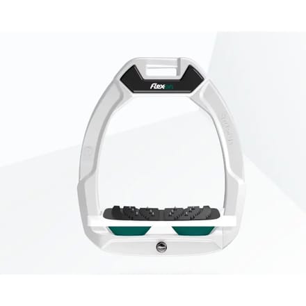 Veiligheidsstrengen voor paardrijden Hellend Ultra Grip Wit/Wit/Groen Flex-On Safe-On