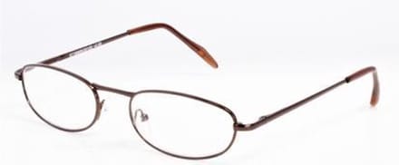 Leesbril metal bruin glans +1.0