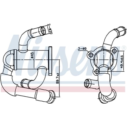 UitlaatgasRadiator NISSENS 989433