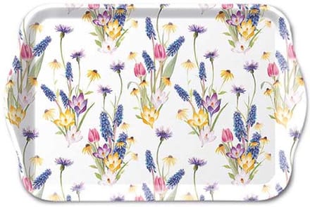 Tray Melamine 13x21cm, Hello spring