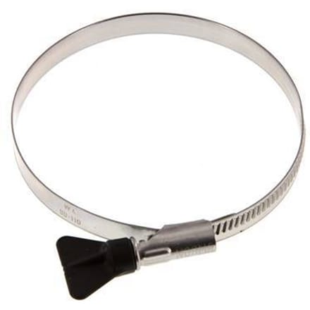 90 - 110 mm Slangklem van Rvs 304 met een 12 mm band Met Vleugelmoer - Norma