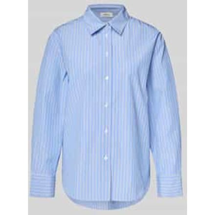 Regular fit overhemdblouse met katoen