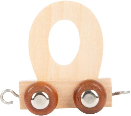 Small Foot - Houten Lettertrein - O - 12 stuks