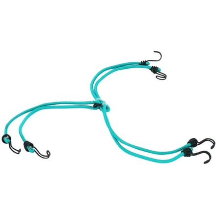 Spider bungee with 6 legs 80cm - colour : greendouble reverse hook