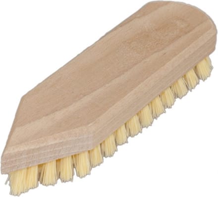 Buemag Schrobborstel - hout - met spitse neus - naturel - Schoonmaak artikelen - schoonmaakborstels