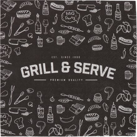 SENZA Servetten Grill & Serve /16