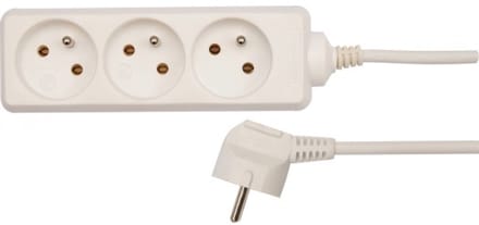Vorel - Elektrische Stekkerdoos - 3 Stopcontacten - 1,5m - Geaard