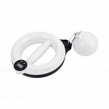 Armring Wit Slim Digitaal Display Handzwengel Armoefenaar voor Onderarm Schouder Trainingsapparatuur white