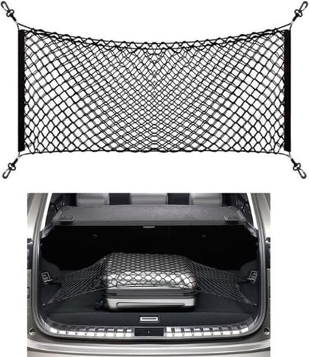 THAR Kofferbaknet Auto – Elastisch Bagagenet 55x120cm – Incl. Haken