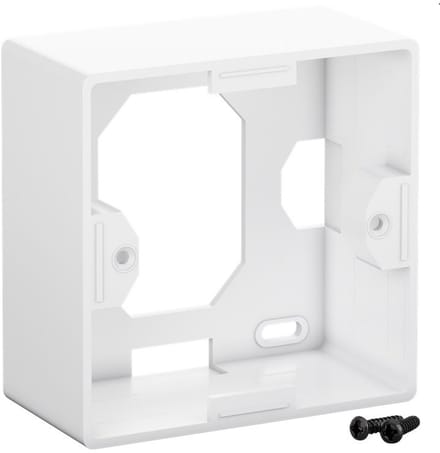 Goobay Opbouwbehuizing voor Keystone-frontplaat 80 x 80 en CAT 6 of CAT 6a-inbouwdozen