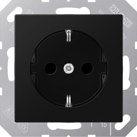 Jung A Range Wandstopcontact (WCD-schakelmateriaal) - A1520BFKISWM - E2VWX