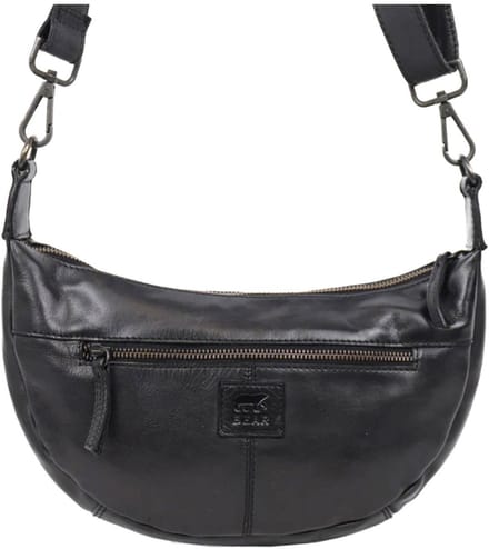 Bear Design Clara Leren Crossbodytas - Zwart