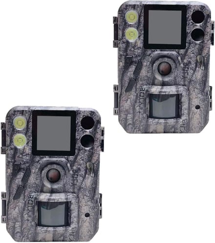 Wildcamera - Nachtzicht camera - Dierobservatie buiten - 4K video opname - 37 megapixel - Camouflage